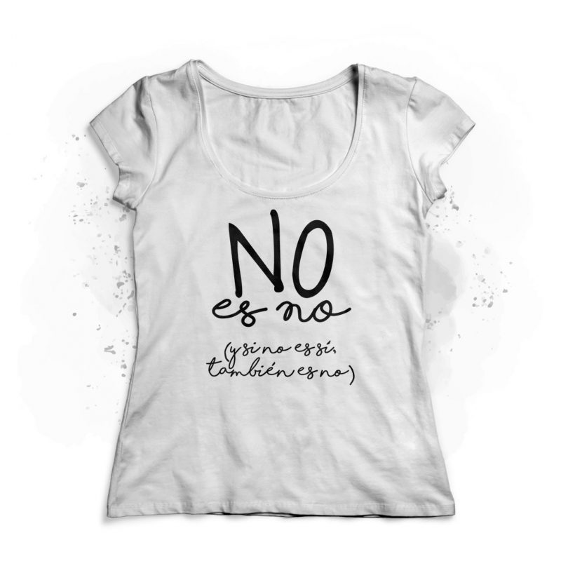 Bourgeon Contratar ética Camiseta mujer - No es no - La Distinta